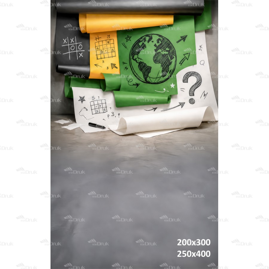 Tło fotograficzne „Kreatywna pracownia szkolna – matematyczno-naukowa inspiracja” | 4167